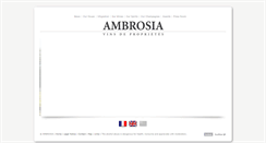 Desktop Screenshot of ambrosia.fr