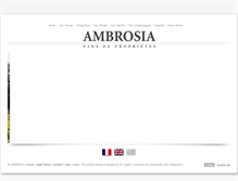 Tablet Screenshot of ambrosia.fr